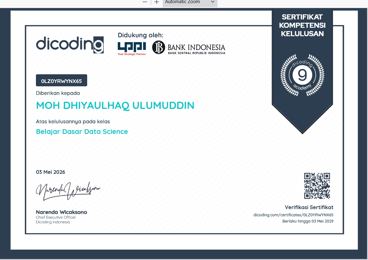 Dasar Data Science