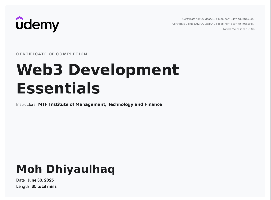 Web 3 Development Essential