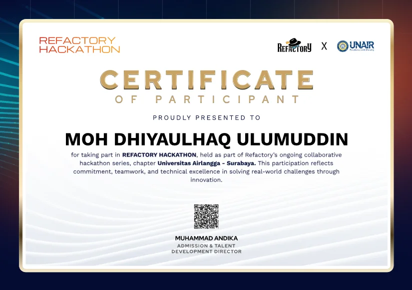Hackathon Refactory UNAIR